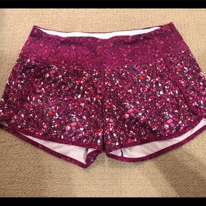 Lululemon Run Times-pink purple paradise camo